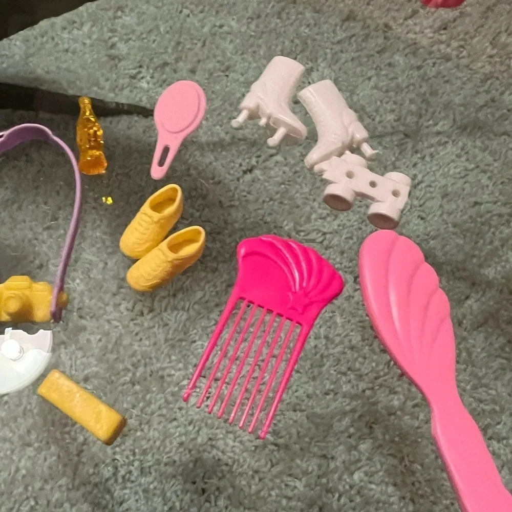 Vintage 1990’s Barbie Accessories Hair Brush, Tennis